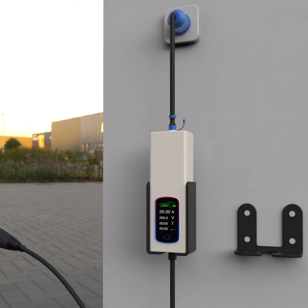 7.4kw 32a Portable Ac Ev Charger With Mode 2 Ev Charging Cable